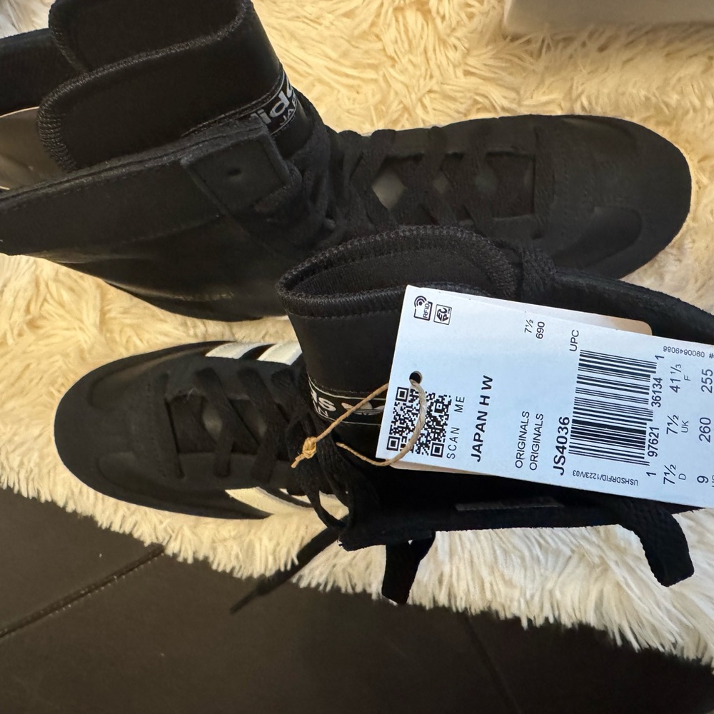 Adidas Japan H Black High-Top Sneakers